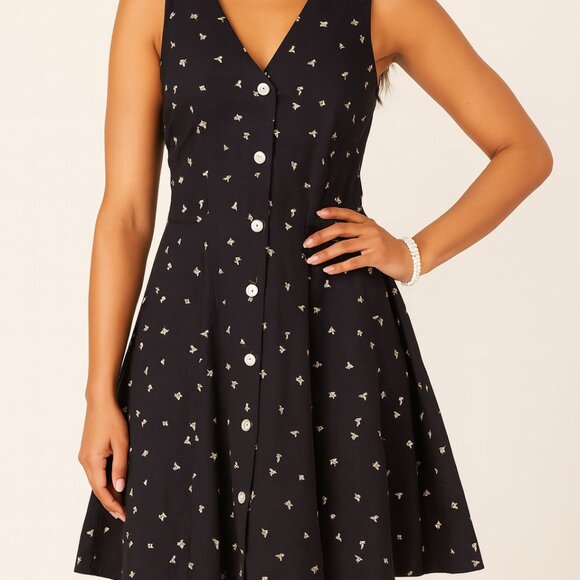 Universal Thread Navy Mini Fit and Flare Dress Size Small NWT - Picture 1 of 9